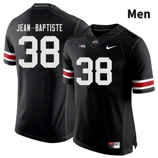 Men's Ohio State Buckeyes #38 Javontae Jean-Baptiste Black Authentic College Stitched Football Jersey 23GN047JS